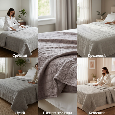 Покривало муслінове Квіти